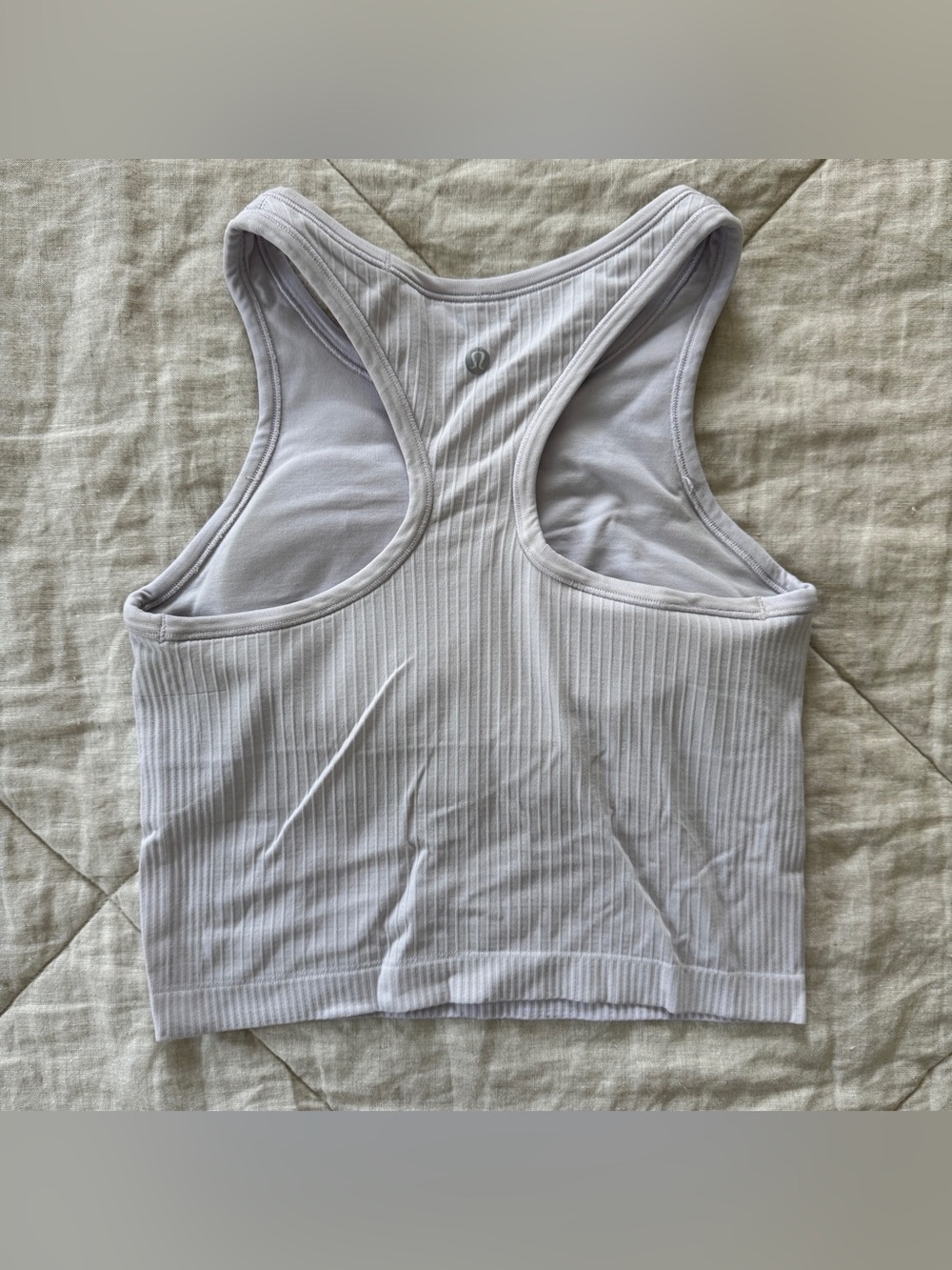 Ebb to Street Cropped Racerback Tank - Light Purple - Picture 2 of 4